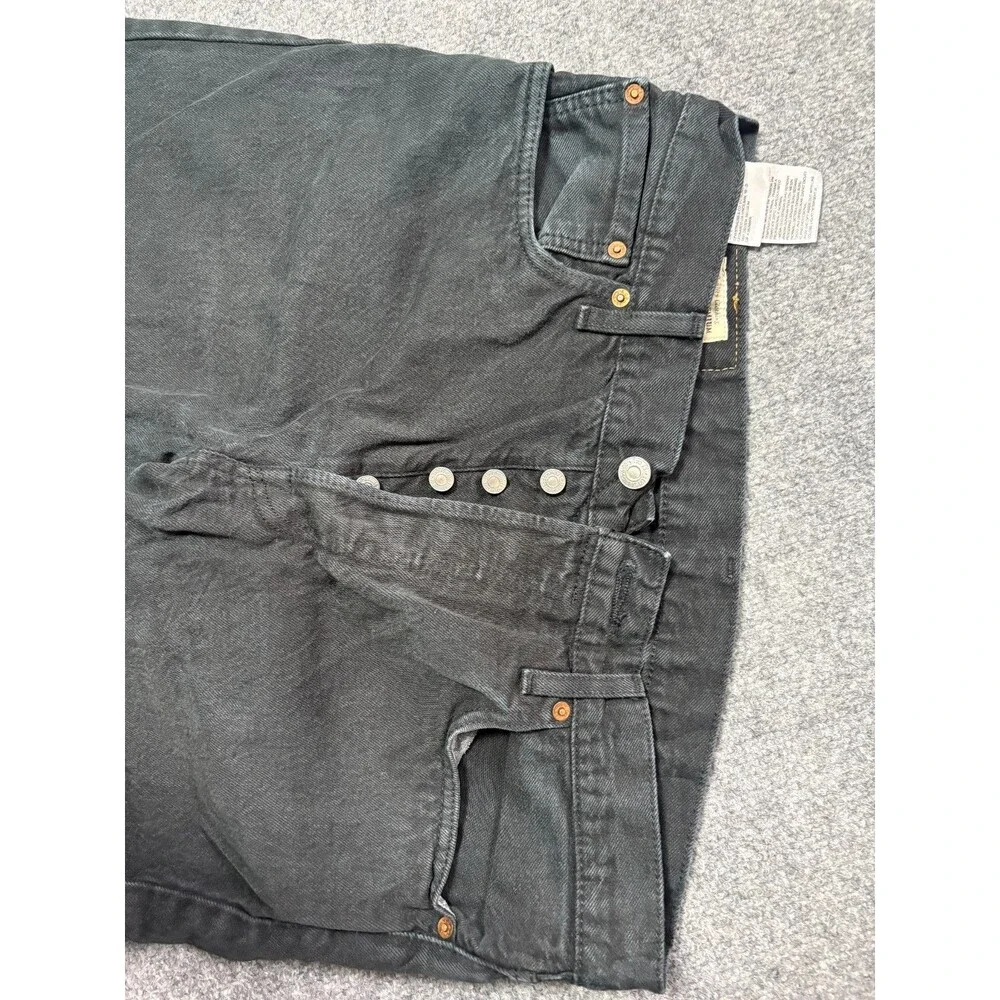 Levis 501 Mens Jeans Premium Black 34 x 34 Denim